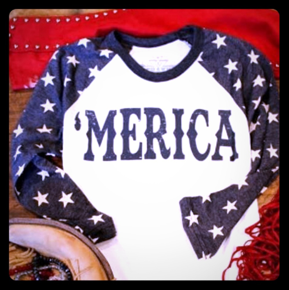 Crazy Train 'Merica Baseball Tee 3X